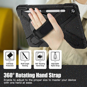 Full Body Protective Case with 360¡ã Rotate Hand Strap/Stand for iPad 10.2 inch