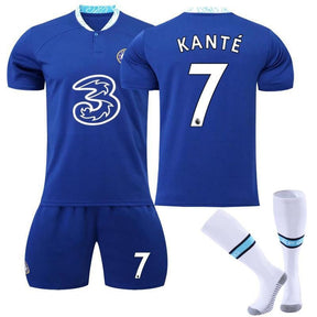 KANTE #7 Chelsea Home Jersey 2022/23 Soccer Jersey Kit For Adult Kids