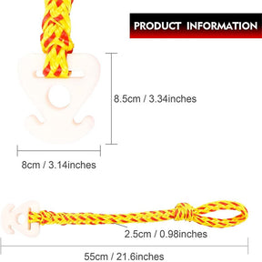 Durable Tow Ropes Water Sports Connector for Hauling Pulling Tubes-YellowRed