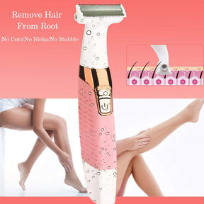 USB Rechargeable Electric Shaver Trimmer for Women Full Body Hair Remover for Leg Underarm