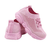 Baby First Walking Shoes Toddler Boys Girls Cotton Mesh Breathable Sneakers-Pink