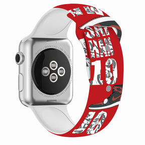Street Fashion Printing Pattern Silicone Watchband for Apple Watch SE & Series 6/5/4/3/2/1-A26