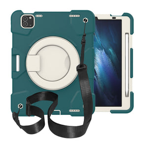 iPad Case For iPad Air 5 with 360¡ãSwivel Stand-Blackish Green