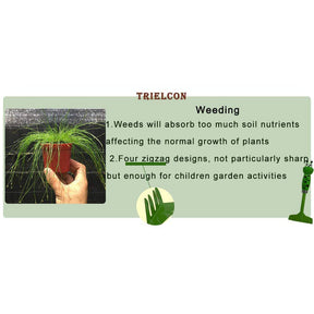 20.5cm Kids Gardening Tools Mini Green Hand Rake Safe Toy Gardening Tools for Soil Planting Digging Transplanting
