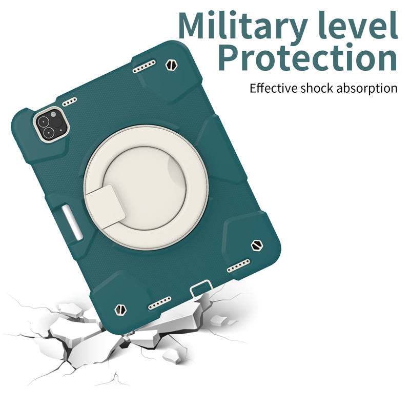 iPad Case For iPad Pro 11/Air 4 with 360¡ãSwivel Stand-Blackish Green