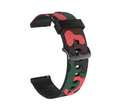 Camo Silicone Watch Band For Samsung Galaxy Watch 42/46mm Gear S3 Frontier/Classic(Camo Red1)