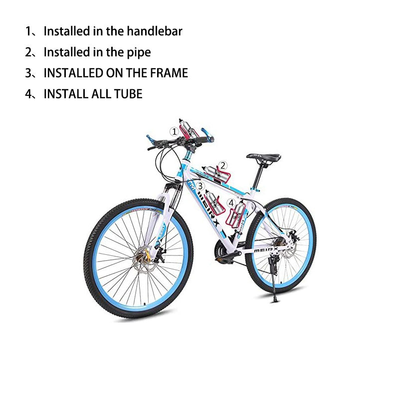 2 Pieces Light Aluminum Alloy Bicycle Outdoor Activity Bottle Cage Drilled Holes Required-Red