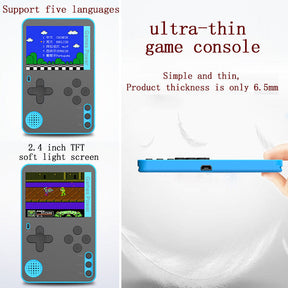 2.4 in Retro Handheld Video Game Console Built-in 500 Games Great Gift for Kids-Red