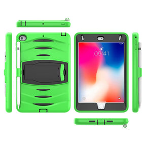 Shock Wave Design Kickstand Case Anti-Fall Protection With Pencil Holder For 7.9inch iPad Mini 4/5-Green