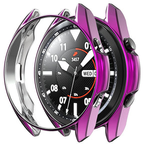 TPU Plated Slim Frame Cover For Galaxy Watch 3 41MM/45MM-Purple