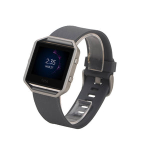 Replacement Sport Silicone Strap for Fitbit Blaze Watch Band-Gray