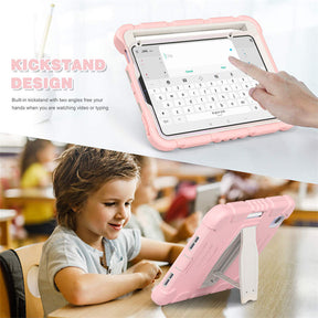 KingKong iPad Case For iPad Mini 6 Three-Layer With Holder-SakuraPink