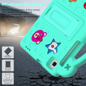 Strawberry Tablet Case with Holder for HUAWEI M3/Samsung Galaxy Tab A7 Lite (2021)/A8 (2019)-MintGreen