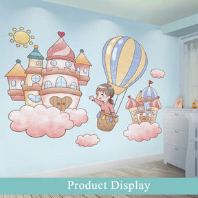 Creative Cartoon Removable 3D Wall Stickers Castle Girl Decoration For Children Room-19