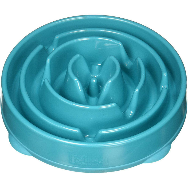 Exercise Intellect Dog Bowl Anti-choking Healthy Plastic Dog Bowl-Blue