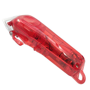 Clear DIY Back Housing Transparent Back Cover for Wahl 5-Star Series Magic Clipper Cordless 8148-Red