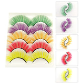 3D False Eyelashes Colored Thick Lashes for Performance Halloween-1