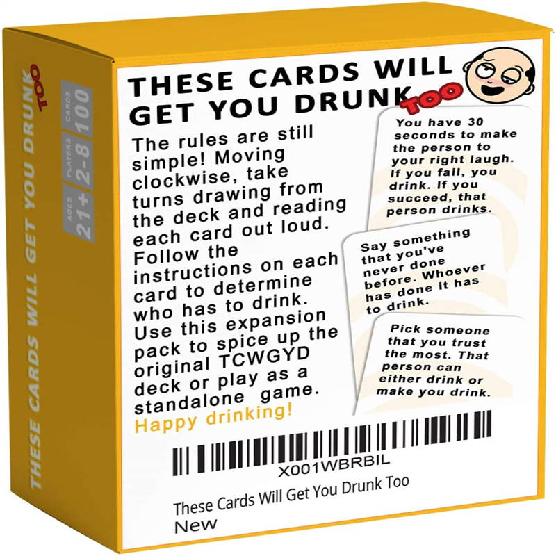 These Cards Will Make You Drunk Too -Party Fun Adult Drinking Game