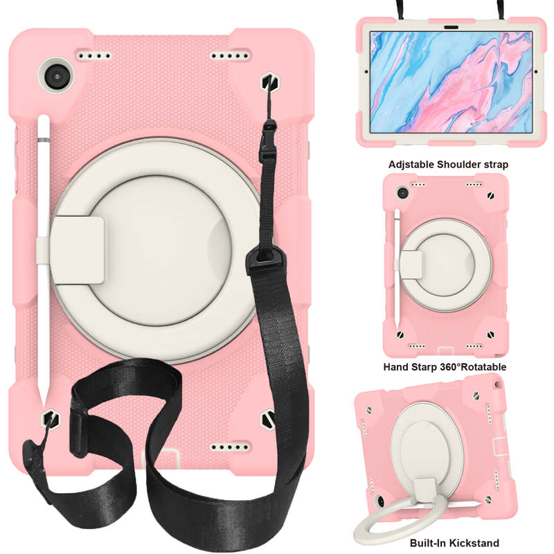 Tab A 8 X200/X205 Samsung Tablet Case with 360¡ãSwivel Stand-Cherry Blossom Powder