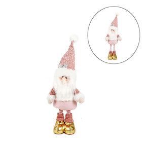 26.3Inch Stractable Santa Claus Doll Standing Plush Decorations