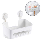 Shower Caddy Drill-Free with Vacuum Suction Cup Removable Storage Basket