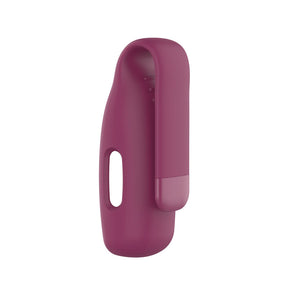 Soft Silicone Clip Holder Replacement for Fitbit Inspire 2 Sport-Wine Red