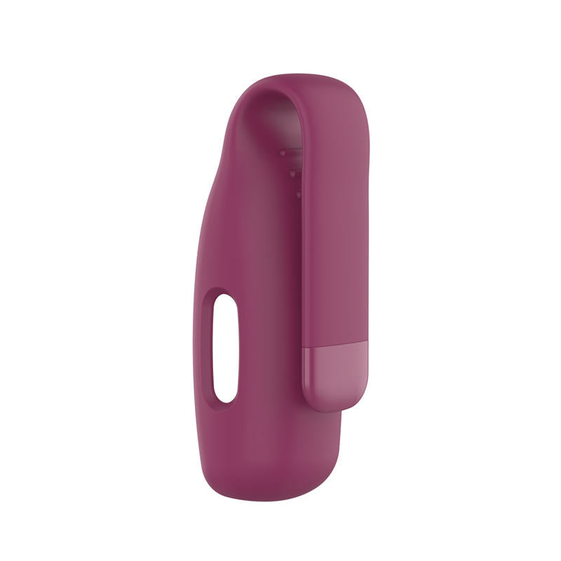 Soft Silicone Clip Holder Replacement for Fitbit Inspire 2 Sport-Wine Red