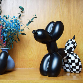 Cute Balloon Dog Statue Modern Home Decoration-Black