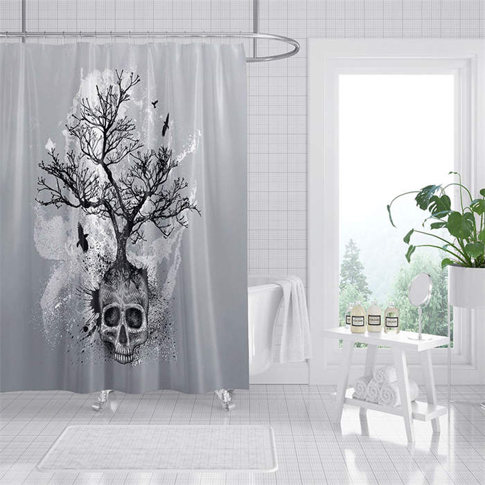 Shower Curtains with 12 Hooks for Bathroom Decor-6