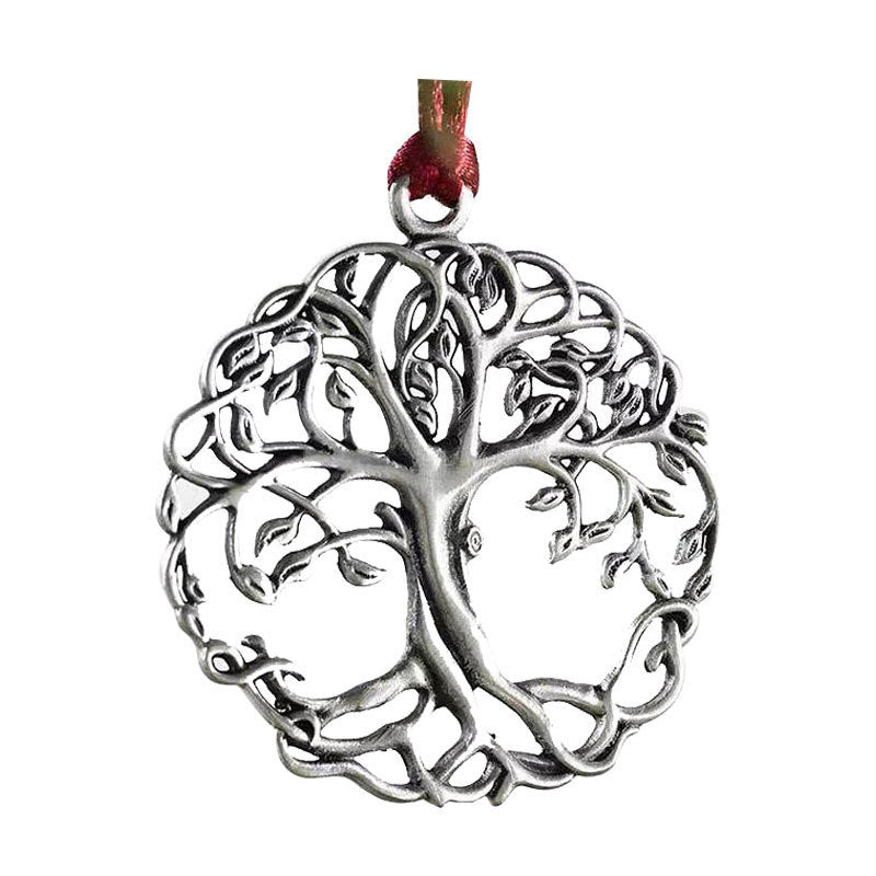 Solid Pewter Christmas Tree Ornament for Home Party Decorations-LifeTree