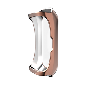 TPU Soft Slim Plating Full-Around Protective Watch Case Cover For Samsung Fit E-Rose Gold