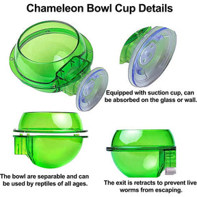 2 Pcs Reptile Suction Cup Feeder Suitable for Chameleon