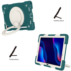 Tab A 8 X200/X205 Samsung Tablet Case with 360¡ãSwivel Stand-Blackish Green