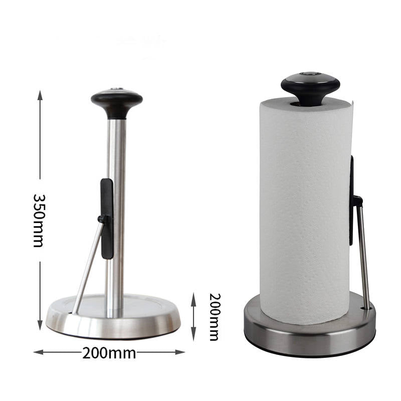 Paper Towel Holder Stainless Steel Easy To Tear Dispenser For Kitchen or Bathroom