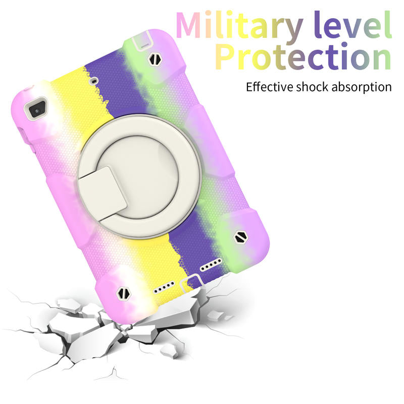 iPad Case For iPad Mini 4/5 with 360¡ãSwivel Stand-Colorful Purple