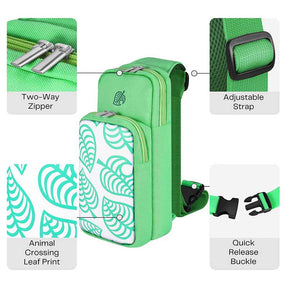 Shoulder Bag Travel Case for Nintendo Switch & Switch Lite-Green