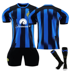 INTER Home Jersey for Kids Adult Soccer Training Uniform Set