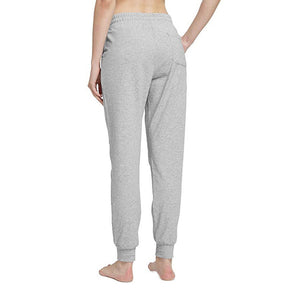 Womens Yoga Jogging Pants Cotton Casual Sports Pants-Gray