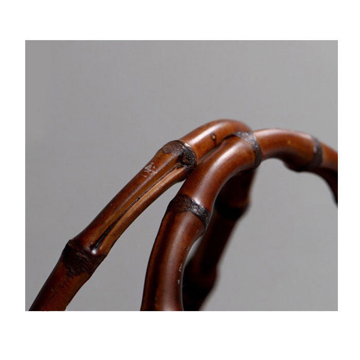 Retro Womens Bamboo Handbag Handmade Large Tote Bag Wicker Basket Bag For Picnic