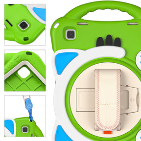 CatA Samsung Tablet for Tab A7 10.4  T500/T505/T507/T505N Built-in Handle Stand With a Strap-Green