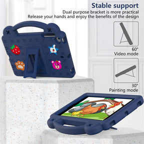 Strawberry Silicone iPad Case Shockproof with Handle for iPad Mini 1/2/3/4/5-NavyBlue