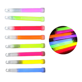 8 Ultra Bright 6 Inch Large Glow Sticks Long Last Lighting Over 12 Hours Emergency Light Sticks