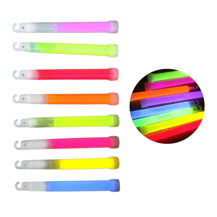 8 Ultra Bright 6 Inch Large Glow Sticks Long Last Lighting Over 12 Hours Emergency Light Sticks