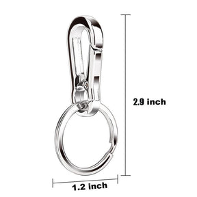 Metal Carabiner Clip Keyring Keychain Holder Organizer for Car Key Finder 3 Pack
