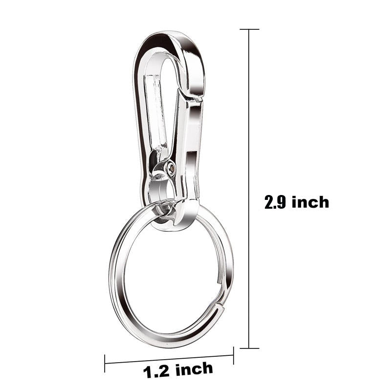 Metal Carabiner Clip Keyring Keychain Holder Organizer for Car Key Finder 3 Pack