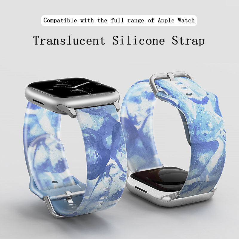 Jelly Silicone Sports iWatch Band for Apple Watch Series 8/7/6/5/4/3/2/1/SE-04