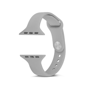 XMY Soft Silicone Watch Band For Apple iWatch Series-Light Gray