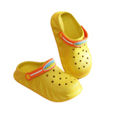 Cute Cartoon Childrens Beach Sandals Summer Toddler Boys Girls Slippers-Yellow