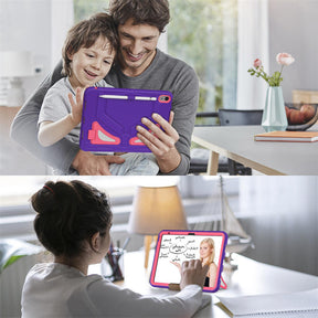 Kids Case Heavy Duty Shockproof with Kickstand for iPad 10th 2022-PurpleRosered
