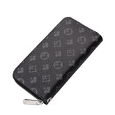 Wallet for Women Credit Card Holder Long Large Capacity Zip Handbag-Black